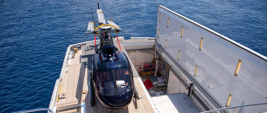 When a Superyacht Swallowed a Helicopter Mid-Ocean