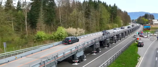 Switzerland’s moving bridge that kept traffic flowing