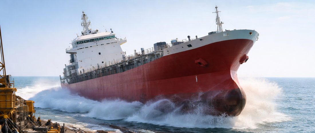 When A Ship Met The Sea For The First Time
