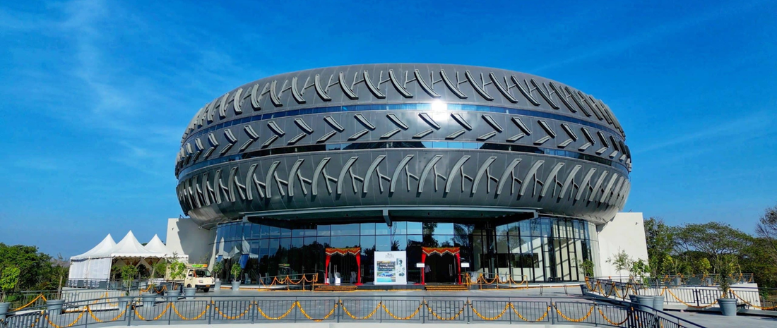 India Built a Car Museum That Looked Like a Giant Tyre